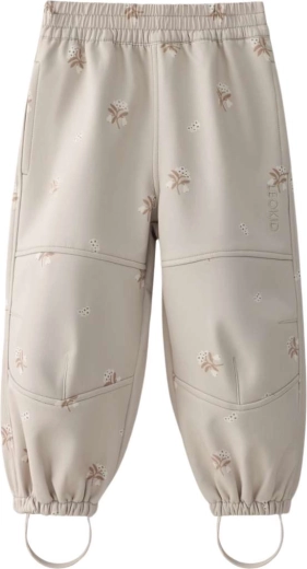 Pantalon softshell Leokid Vic Silver Cloud Flower, taille 92