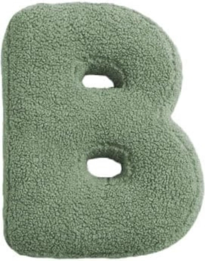 Mealini lettre en peluche B verte - 1 pièce