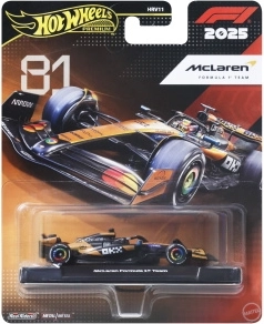 Hot Wheels modèle premium voiture miniature Formula 1 McLaren – Oscar Piastri #81 1:64