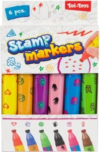 Set de feutres avec tampons 6 pcs