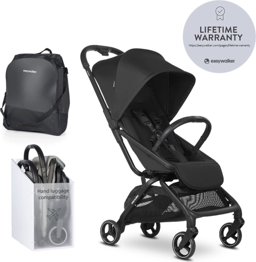 Easywalker poussette sportive Rockey S Pure Black