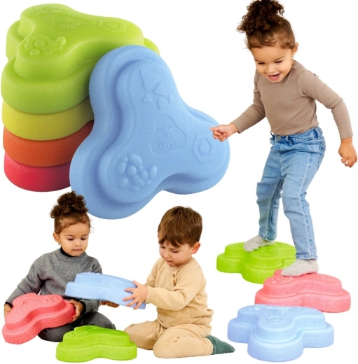 Big Heppy pierres sensorielles pour jeu d’équilibre et créatif