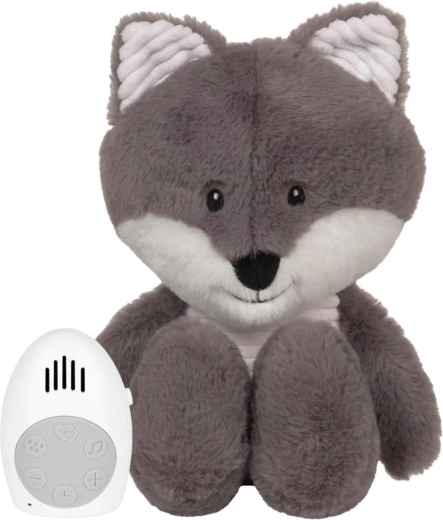 Peluche Flow avec battement de cœur Robin gris