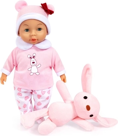 Poupée Bayer Design 28 cm avec peluche