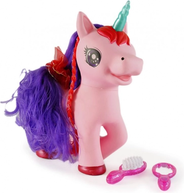Licorne interactive rose avec sons MAC TOYS