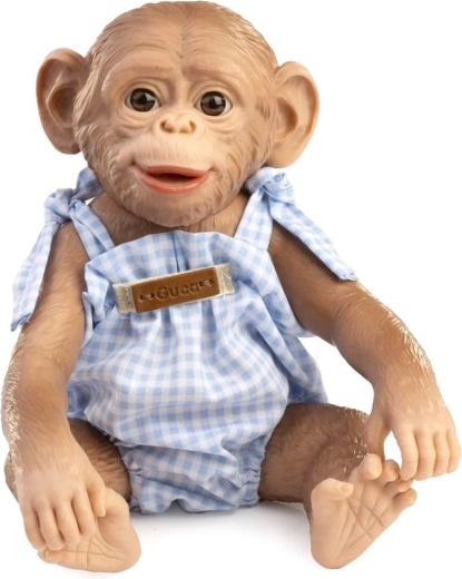 Bébé singe réaliste Guca avec corps entièrement en vinyle, 25 cm