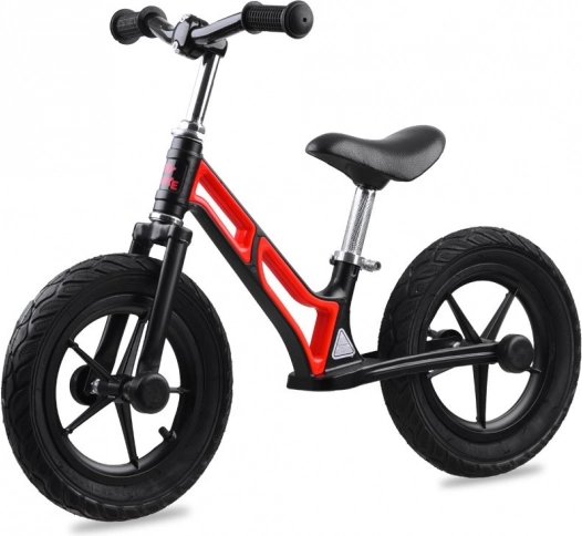 Draisienne TINY BIKE avec roues pneumatiques 12" et cadre en magnésium – Rouge