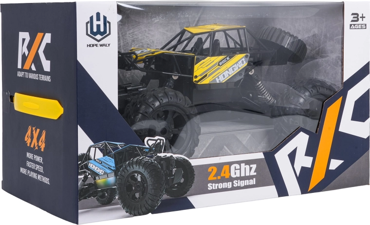 Crawler R/C rock jaune 1:14