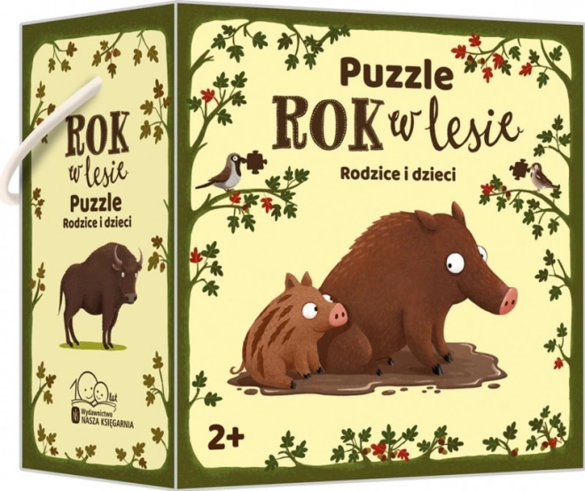 Puzzle Une année dans la forêt. Parents et enfants