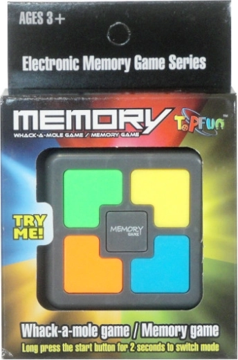 Jeu électronique de mémoire avec boutons colorés