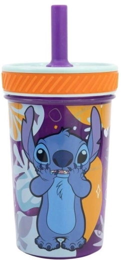 Gobelet enfant sécurisé avec paille Stitch - 1 pièce