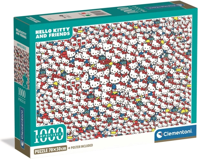 Puzzle CLEMENTONI Impossible Hello Kitty 1000 pièces