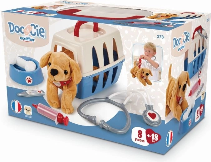 Mallette pour petit vétérinaire avec chien