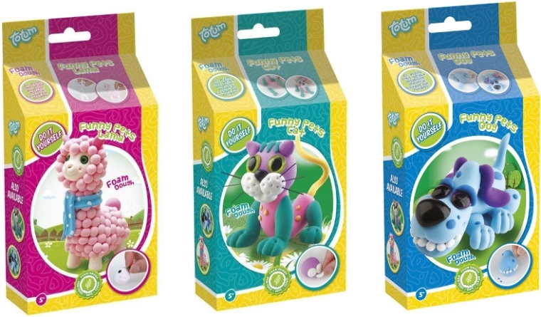 Totum animaux en pâte mousse Foam Dough – kit DIY