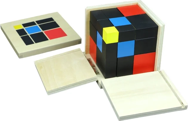 Cube trinomial Montessori Moyo