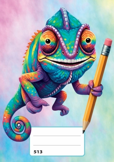Cahier A5 ligné Chameleon - 1 pièce