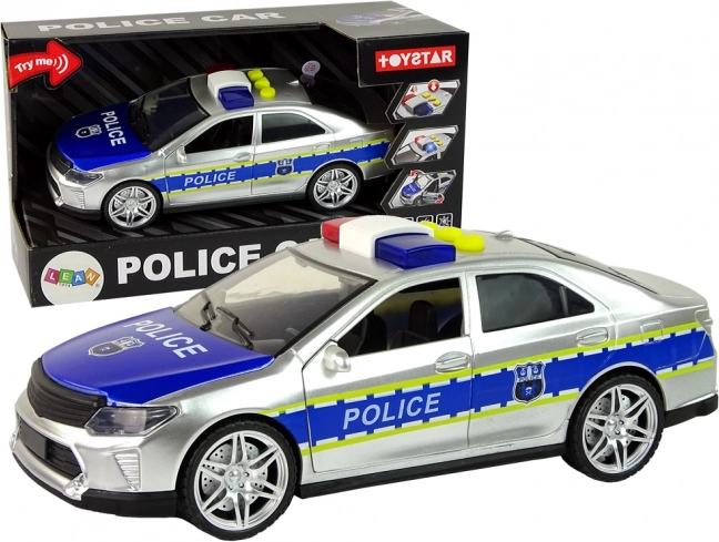 Voiture de police 1:14 transmission sons lumières argent