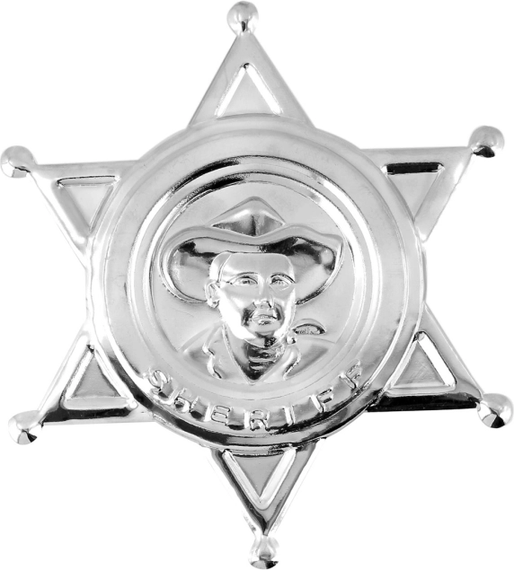 Étoile du shérif dorée