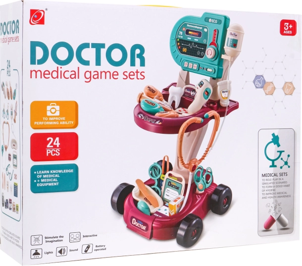 Ensemble médical pour enfants avec ECG 24 pcs