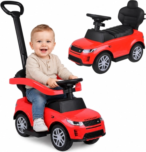 Porteur et pousseur 2-en-1 Range Rover avec sons, rouge