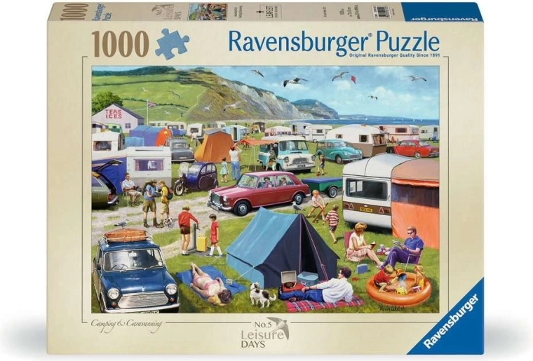 Puzzle Ravensburger Leisure Days n° 5 : camping et caravaning, 1000 pièces