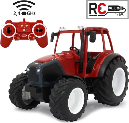 Tracteur RC Lindner Geotrac à l’échelle 1:16 avec commande 2,4 GHz