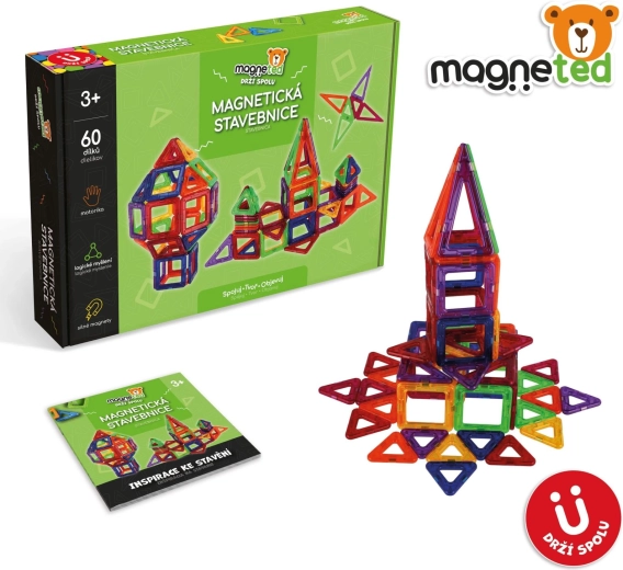Jeu de construction magnétique Magneted de 60 pièces