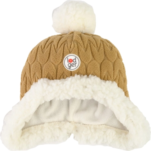 Bonnet polaire Lodger Hatter empire fleece dark honey 0–3 mois