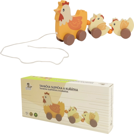 Poule à tirer avec poussins BABU