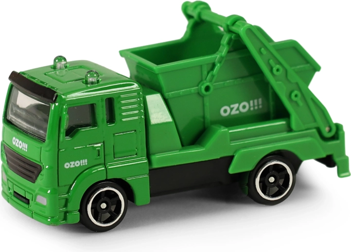 Camion-benne en métal avec conteneur OZO 7 cm