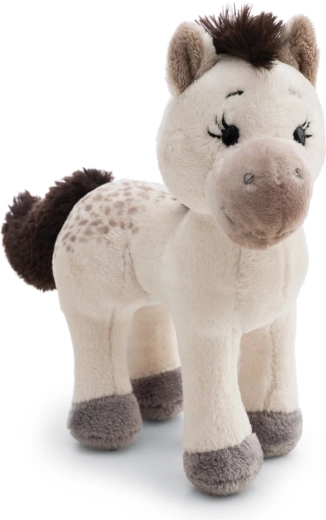 Nici poney en peluche Mony blanc 17 cm, série Green