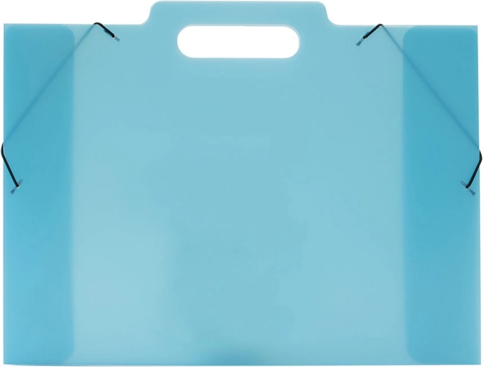 Chemise à trois rabats pour dessins A3 bleue Opaline Frosty