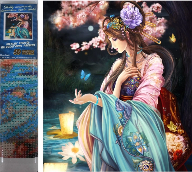 Peinture de diamant Reine des papillons 30x40cm