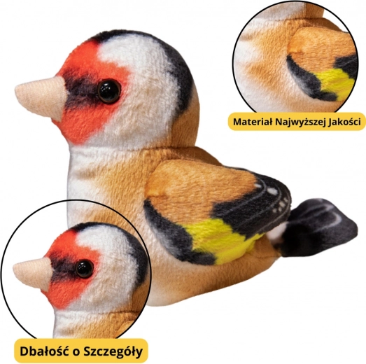 Petit Oiseau en Peluche Mésange Bleue