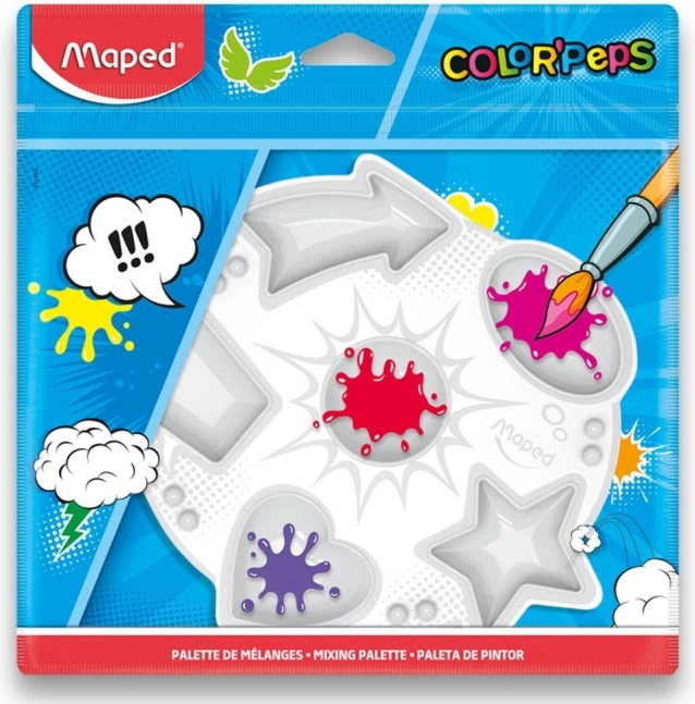Palette pour peintures MAPED Color'Peps, 6 godets