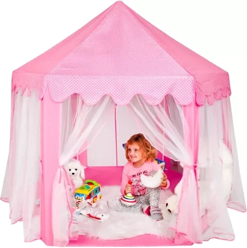 Tente palais rose pour enfants Kruzzel