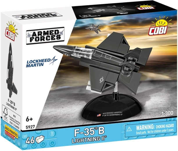 Cobi Armed Forces Lockheed Martin F-35B Lightning II 1:300 kit de construction 46 pièces