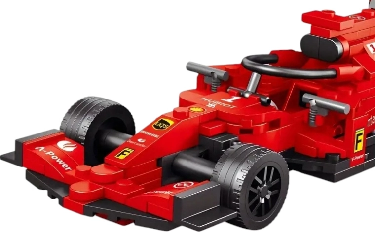 Kit de construction monoplace F1 – rouge, 266 pièces
