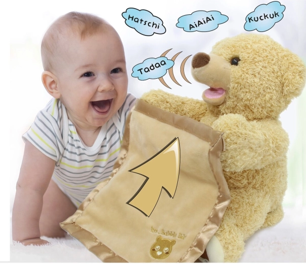 Jamara ours en peluche interactif Mr. Babble Bear marron