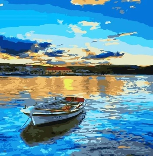 Norimpex Peinture par numéros Bateau 40 × 50 cm