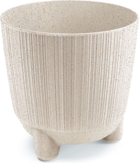 Cache-pot Ryfo N Eco Wood 16,8 cm blanc