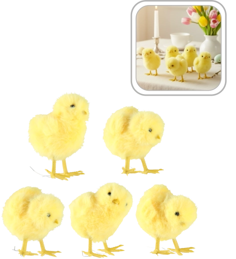 Poussins de Pâques – lot de 10 décorations