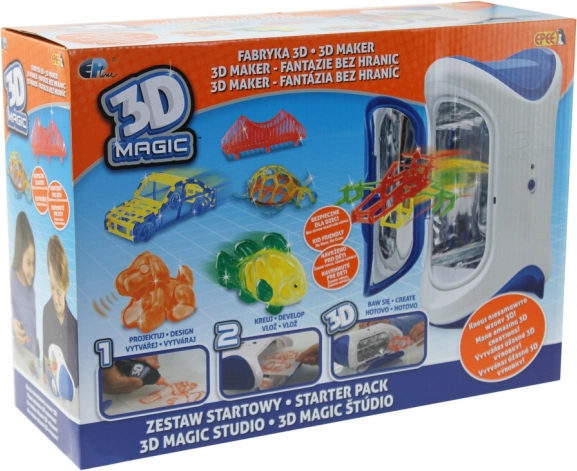 3D Magic – coffret de démarrage pour créer des objets 3D avec polymérisation UV