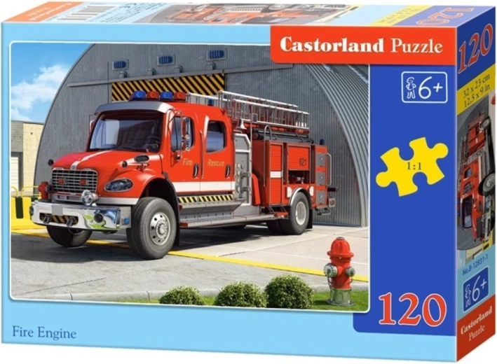 Puzzle pour enfants Camion de pompiers 120 pièces