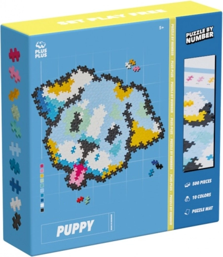 Plus-Plus puzzle par numéros – petit chien, 500 pièces