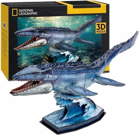 Puzzle 3D CubicFun National Geographic : Mosasaurus, 76 pièces