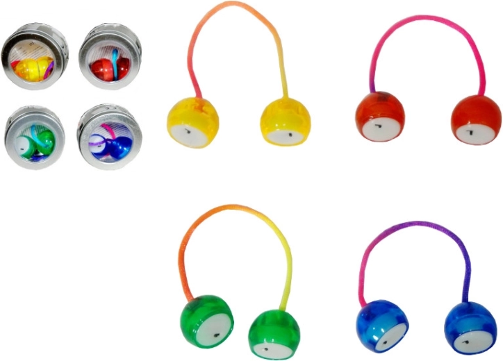 Billes en plastique lumineuses sur cordon