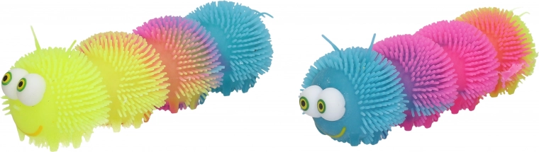 Chenille à presser avec effets lumineux 25 cm