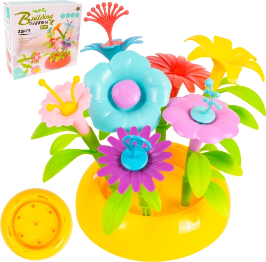Kit de construction DIY floral Petit jardin (33 pièces)
