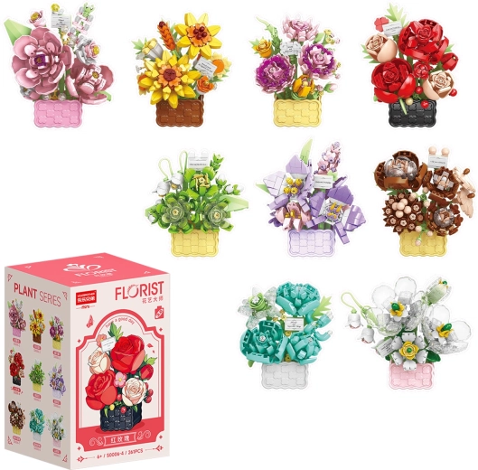 Florist paniers de fleurs et bouquets généreux, 9 types